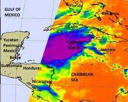 NASA caught Tropical Storm Rina forming, strengthening