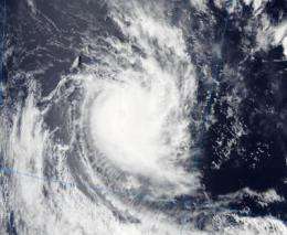 NASA sees Alenga become a cyclone in the Southern Indian Ocean