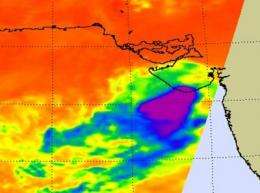 NASA sees Arabian Sea tropical depression 1A fading