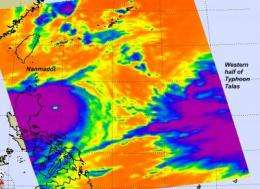 NASA sees Super Typhoon Namadol explode in strength, Talas also strengthens