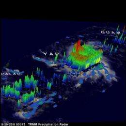 NASA sees Tropical Storm 04W's thunderstorms grow quickly