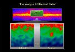 NASA's Fermi finds youngest millisecond pulsar, 100 pulsars to date