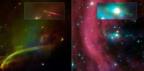NASA's spitzer discovers time-Delayed jets around young star