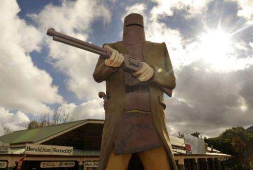Ned Kelly was seen by many as a folk hero and symbol of Irish Australian resistance against British oppression