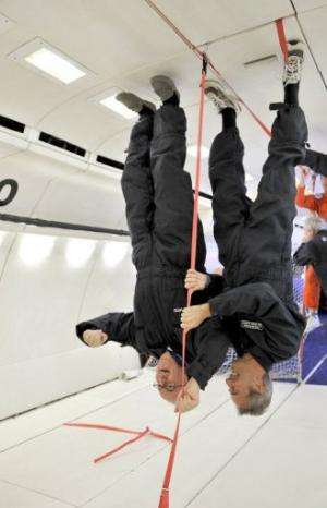 Passengers on the zero gravity flight have experience a G-force of 1.8 before they become weightless