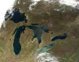PCBs were detected in the Great Lakes for the first time in 1966