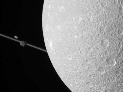 Portraits of moons captured by Cassini