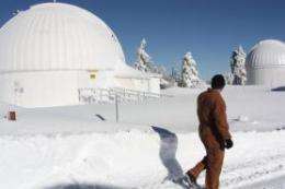Protecting UA telescopes during the winter cold