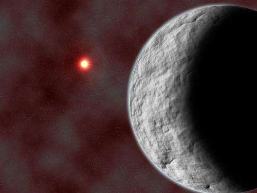 Rocky, low-mass planet discovered by microlensing