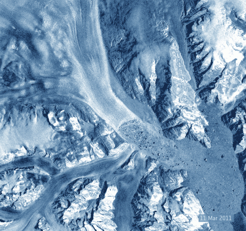 Satellite's final images focus on changing glaciers