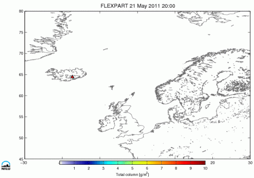 Satellites monitor Icelandic ash plume