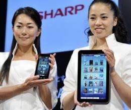 Sharp said it will no longer produce the 5.5-inch and 10.8-inch Galapagos tablet computers