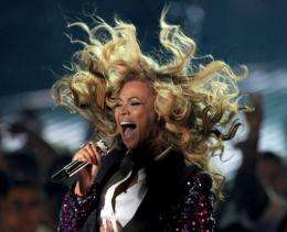 Singer Beyonce Knowles performs onstage during the 2011 MTV Video Music Awards