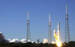 SpaceX's Falcon 9 rocket lifts off on in 2010 from launch pad 40 at Cape Canaveral, Florida