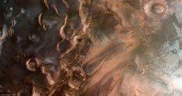 Springtime at Mars' south pole