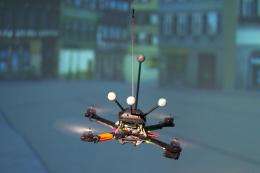 Swarming robots - enhancing the communication in flying robot systems