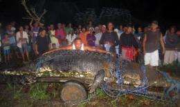 The 21-foot (6.4-metre) saltwater crocodile is believed to have killed two people
