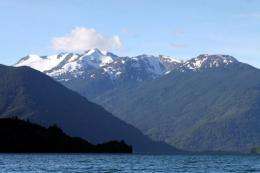 The Beltrand lake in Aysen Region, Chile, where plans to build giant hydroelectric dams has been blocked