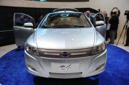 The Chinese BYD E6 electric car