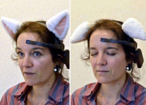 The ears perk up when the user concentrates and flop down when the user enters a relaxed state of mind