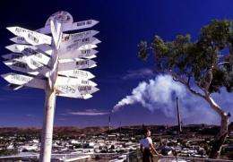 The outback mining town of Mount Isa which is the single most polluting source of greenhouse gases in Australia