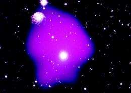 This photo released by NASA in 1993 shows galaxies taken in X-ray light by ROSAT (Roentgen Satellite)