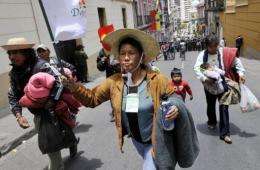 Thousands of Bolivian natives have protested against the plan