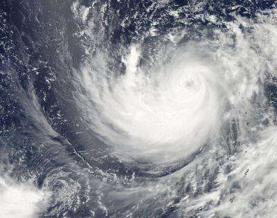 Typhoon Ma-on's eye seen in NASA satellite Images
