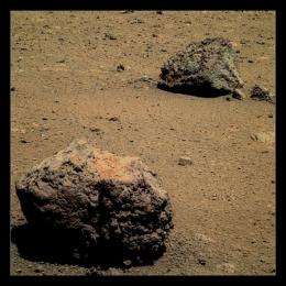Were martian rocks weathered by water?