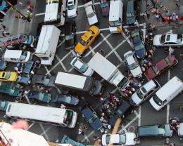 What causes traffic gridlock?