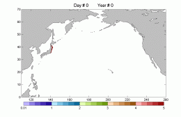 Where will the debris from Japan's tsunami drift in the ocean?