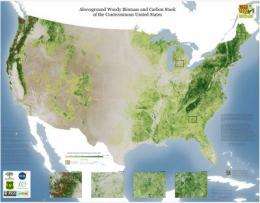 WHRC debuts detailed maps of forest canopy height and carbon stock for the conterminous US