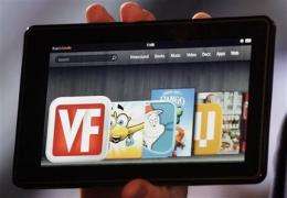 With Kindle Fire, Amazon's digital ambitions burn (AP)