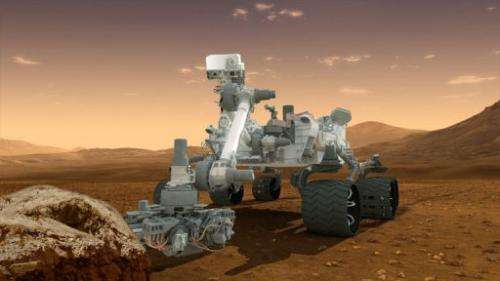 An artist's conception of NASA's Mars Science Laboratory Curiosity rover
