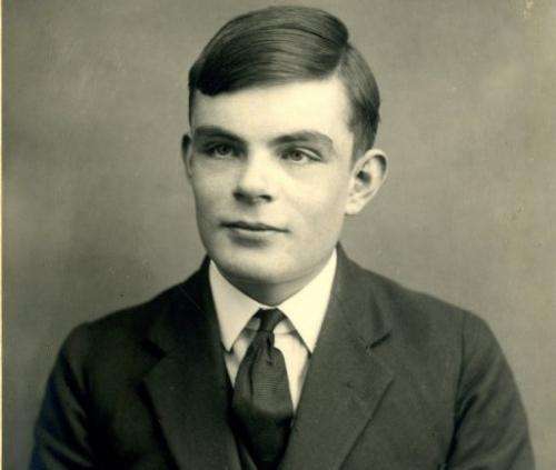 A picture released by Sherborne School in Dorset shows Alan Turing aged 16 in 1928