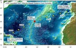 Expedition to undersea mountain yields new information about sub-seafloor structure
