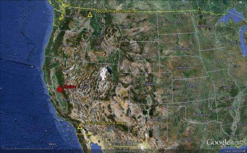 Fireball over california/Nevada: how big was it?