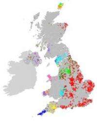 Genetic map of Britain goes on display
