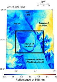 Greenland glacier loses ice