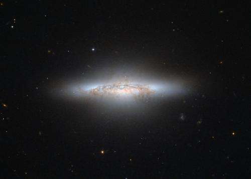 Hubble Spots a Colorful Lenticular Galaxy