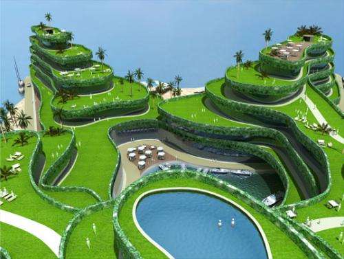 Maldives floating island masterplan tests the waters