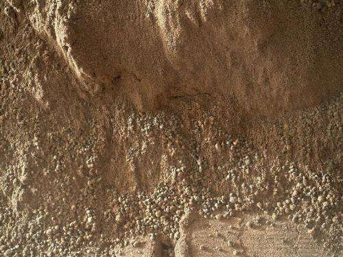 Mars rock touched by Curiosity has surprises