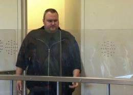 Megaupload founder Kim Dotcom, at the North Shore court in Auckland in January 2012