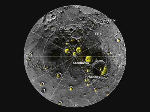 MESSENGER finds new evidence for water ice at Mercury's poles