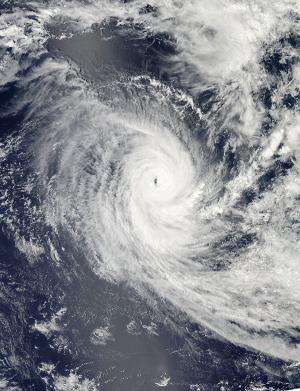 NASA gets eyeballed from Cyclone Claudia