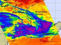 NASA sees Tropical Cyclone Funso develop, threaten Mozambique