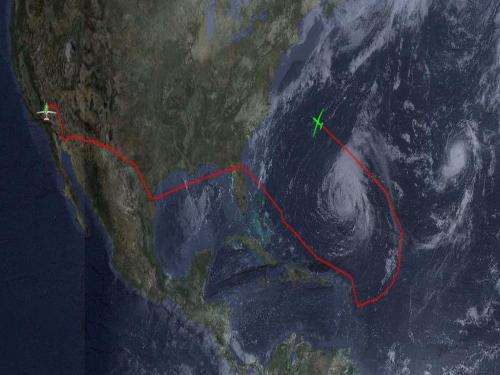 NASA's Global Hawk Mission Begins with Flight to Hurricane Leslie