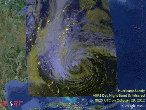 NASA's SPoRT team tracks Hurricane Sandy