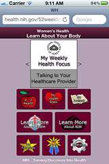 New mobile app from NIH helps women learn about their health in 52 weeks