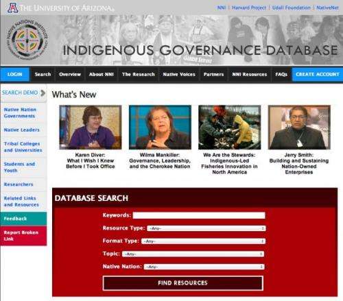 New Online Database Showcases Tribal Governance Resources 